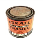 Vintage Fix All Purpose Enamel Gloss Black Collectible Small Paint Can 1970s
