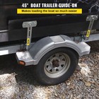 48  2pcs Rustproof Steel Boat Trailer Guide-ons With Carpet-padded Boards