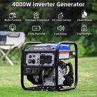 4000 Watt Portable Inverter Gas Generator Quiet Outdoor Camping Power Equipment