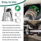 2pcs 800-409hp Stainless Steel Heater Hose Connector Coolant Hose Heater Core