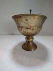 Vintage Brass Pedestal Pitcher With Handle