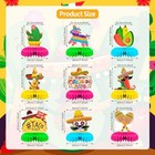 9 Pieces Cinco De Mayo Festival Honeycomb Centerpieces Table Decor  Mexican F   