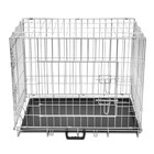 Dog Crate 2 3 Doors W tray Fold Metal Pet Cage Kennel House 30  37  43  48  Vida