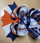 Denver Broncos Football Inspired Hair Bow