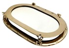 14  Shiny Brass Wall Oval Porthole Ship Glass Window Wall Decor Maritime Gift