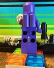 Rare Lego Classic Spaceman Purple Astronaut Minifigure Complete      Bonus Pieces