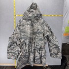 Us Miltary Parka Mens Large Green Camo Apecs Nylon Hooded Waterproof