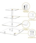4 Tier Gold Acrylic Cupcake Stand Dessert Display Tower Party Wedding Candy Bar