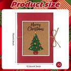 2 Pack Christmas Gift Card Book 5 Slots Money Holder  Xmas Tree Merry Christmas