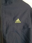 Adidas Women   s Zip-up Reflective Windbreaker Jogging Jacket  Navy  Size Medium