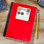 Pen gear Wide Ruled Composition Notebooks  9 75 Inch X 7 5 Inch  Red  80 Sheets