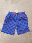 Nwt Michael s Boys Gingham Board Shorts Blue Pink Swim Trunks Beach Pool Sz 10