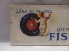 1926 Fisk Tires Advertising Display Cardboard  get A Fisk  Children Drawing 6 