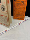 Vintage Welcome To Disneyland  Parking Ticket   The Pavillon Paper Straw 1958