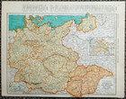 Vintage 1940 Atlas Map Wwii Germany  Spain  Portugal Europe World War Ii Era Old