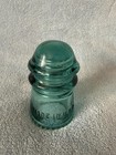 Hemingray No  9 Insulator Rare Antique Glass Blue
