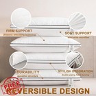 Pillows Reversible Standard 4pk Firm Soft Microfiber 20x26 Hotel Quality