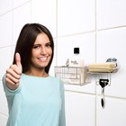 Shower Caddy Bathroom Organizer Large Combo Suction Cup Wall Mount - Shampoo