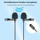 Boya By-m1dm Dual Head Lavalier Microphone 13ft 3 5mm Trrs Omnidirectional Lapel