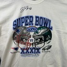 Vintage Super Bowl Xxxix T Shirt Men   s Xl Patriots Vs  Eagles Nfl White