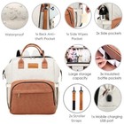 Multifunction Baby Diaper Bag With Changing Station Is A Travel Backpack  White