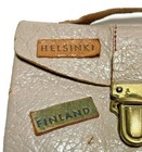 Vintage 1950s Helsinki Helsingfors Finland Finnish Souvenir Leather Coin Purse