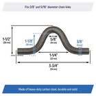 3 8  Weld On Safety Chain Clip For Truck Trailer Hitch Mount  20 