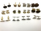 Vintage Cufflinks Lot 12 Pairs Men s Retro Mid Century Mixed Styles Estate