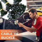 10 20 50 100x Nylon Universal Cable Tie Buckle