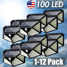 Solar Power 100 Leds Light Pir Motion Sensor Outdoor Security Lamp Wall Garden