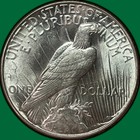 1923-d Peace Dollar Choice Almost Uncirculated Au  unc Coin  38731