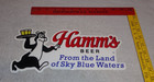 Vintage Hamm s Beer Bear Serving Hamms 1  Metal Sky Blue Water Gasoline Oil Sign