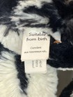 Jellycat London Bashful Cow Calf 12  Plush Black White Stuffed Animal