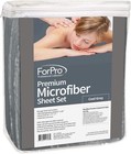 Premium Microfiber 3-piece Massage Sheet Set Cool Grey Ultra-light Stain  