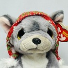Ty Beanie Baby Bellies Nordic The Christmas French Bulldog Dog 6  2022 Retired