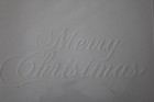 Note Cards Embossed Merry Christmas White Blank Inside   Envelopes Michael s New