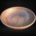 Vintage 12  Wooden Serving Bowl Hand Turned Centerpiece Made In Taiwan