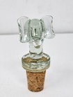 Glass Elephant Bottle Cork Wine Stopper Blown 