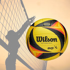 Wilson Optx Avp Official Beach Volleyball     Pro Game Ball     Black yellow     New