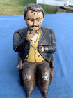 Vintage Pat Dec 1873 Tammany 5 75  Mechanical Cast Iron Bank Vg  4 5