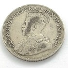 1917c Newfoundland 25 Twenty Five Cent Circulated Canadian George V Coin L478