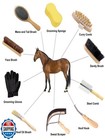 Ueemph Horse Grooming Kit  12-piece   Brushes  Storage Bag  Sweat