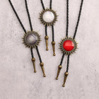 Bolo Tie Rodeo Cowboy Leather Necktie Western Necklace For Men women Leather Nec