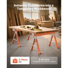 Uimoso Adjustable Heavy-duty Saw Horses  2-pack  1800 Lbs Capacity