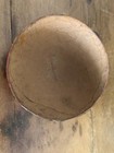 Vintage Ceremonial Thin Wood Carved Bowl Turned And Carved By Hand Fluted 2x3 5