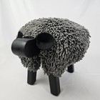 Vintage Stool Foot Rest Welsh Sheep Original Ewemoo Kitschy Handmade