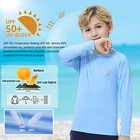 2 Pack Boy s Youth Rash Guard Fishing Shirt Long Sleeve Swim Kids Shirts Upf 50 