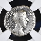 Roman Empire Marcus Aurelius Ar Silver Denarius Ad 161-180 Ngc Certified Genuine
