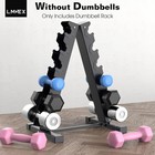 Dumbbell Rack Stand Weight Rack For Dumbbells Compact A-frame Home Gym 6 Tier