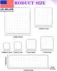7 Pieces  Acrylic Stamp Block  Assorted Sizes Clear Stamping Blocks Tools With G